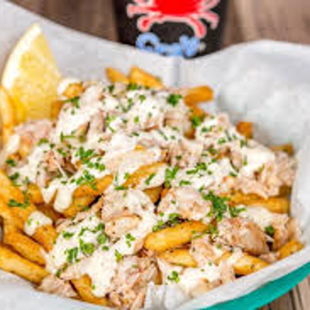 Chicken loaded fries